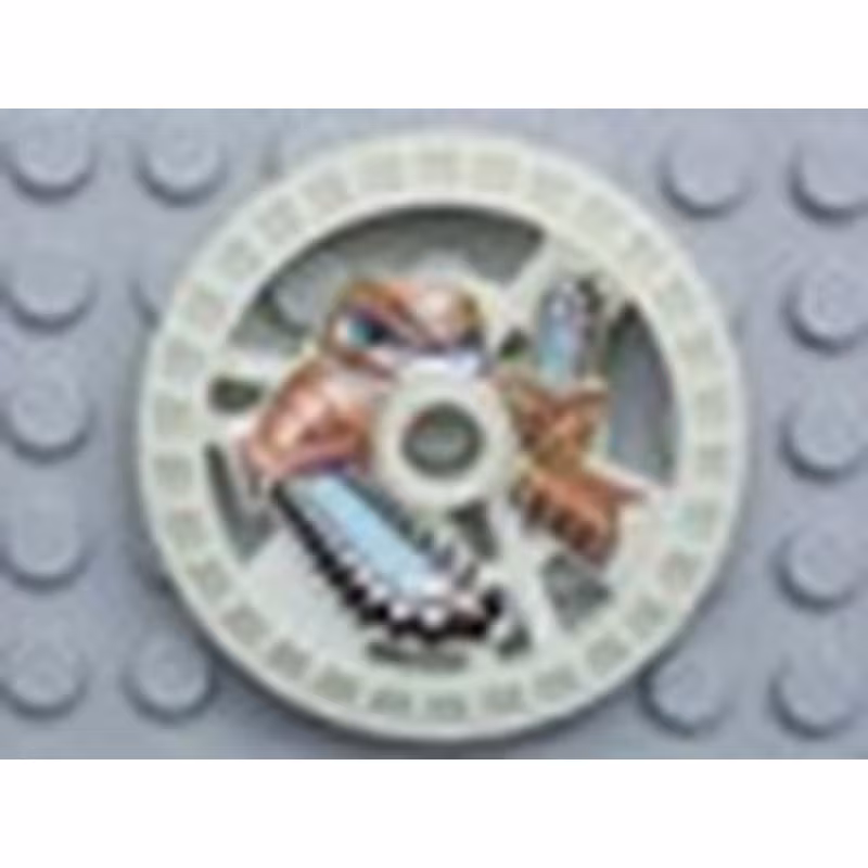 Technic, Disk 5 x 5 - RoboRider Talisman Wheel, Chain-Saw Mold with Robot Pattern Technic, Disk 5 x 5 - RoboRider Talisman Wheel, Chain-Saw Mold with Robot Pattern