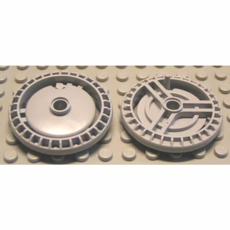 Technic, Disk 5 x 5 - Notched, No Pattern, WITH PIN