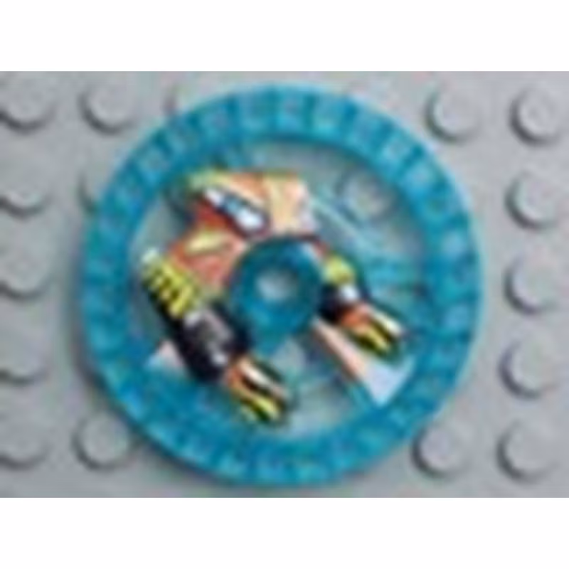 Technic, Disk 5 x 5 - RoboRider Talisman Wheel, Flame Mold with Robot Pattern