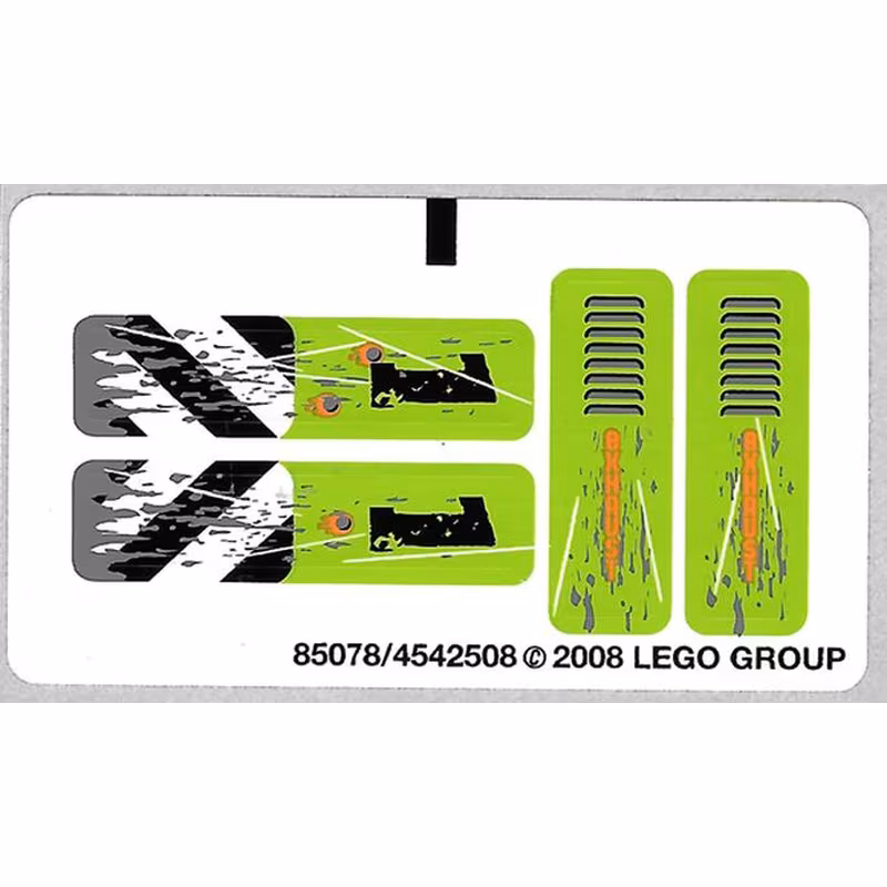 Sticker Sheet for Set 8956 - (85078/4542508)