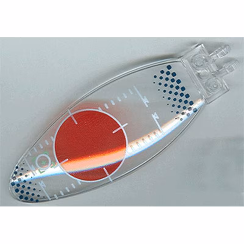Windscreen 9 x 3 x 1 2/3 Bubble Canopy with Red Circle and Verniers Pattern Windscreen 9 x 3 x 1 2/3 Bubble Canopy with Red Circle and Verniers Pattern