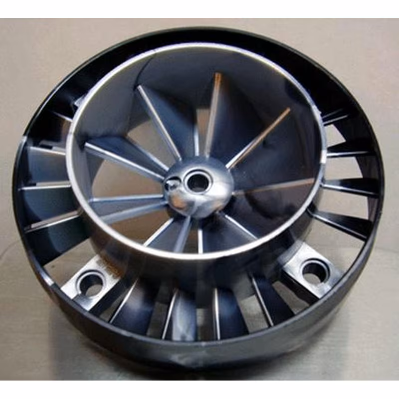 Engine, Very Large Turbine with Marbled Pearl Light Gray Center Pattern