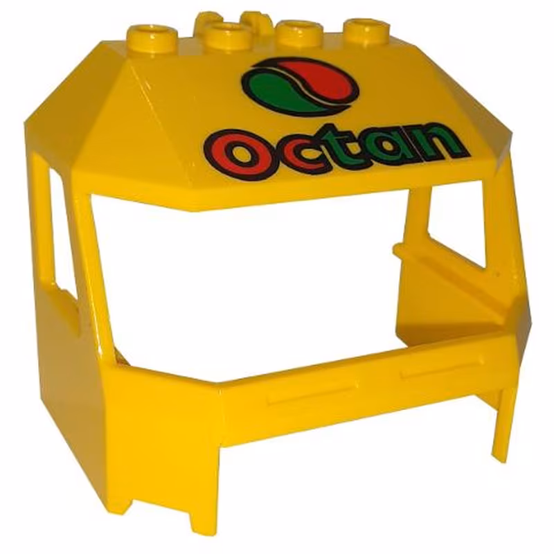 Windscreen 4 x 6 x 4 Cab with Hinge and 1 x 4 Bottom Cutout and Octan Logo Pattern Windscreen 4 x 6 x 4 Cab with Hinge and 1 x 4 Bottom Cutout and Octan Logo Pattern