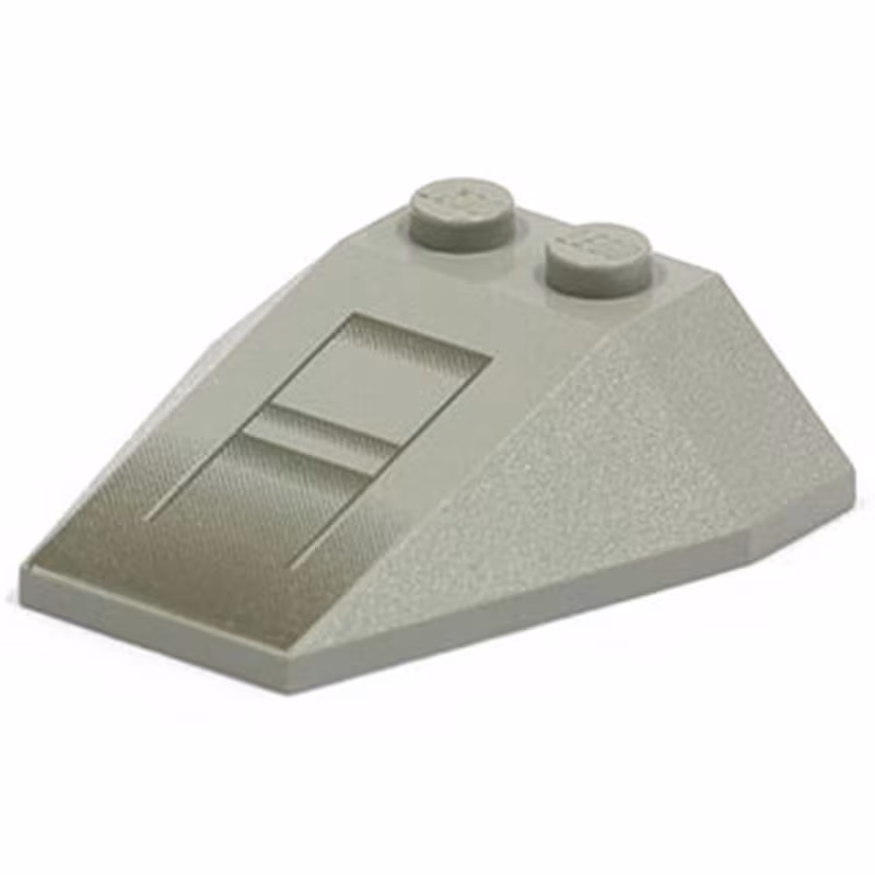 Wedge 4 x 4 Triple without Stud Notches with SW X-wing Nose Pattern