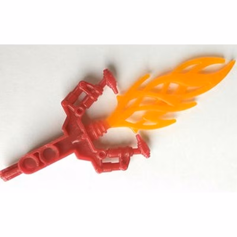 Bionicle Weapon Hordika Blazer Claw with Molded Trans-Orange Flexible Flame Pattern