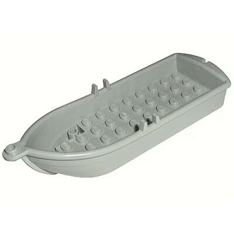 Boat, 14 x 5 x 2 with Oarlocks and 2 Hollow Inside Studs
