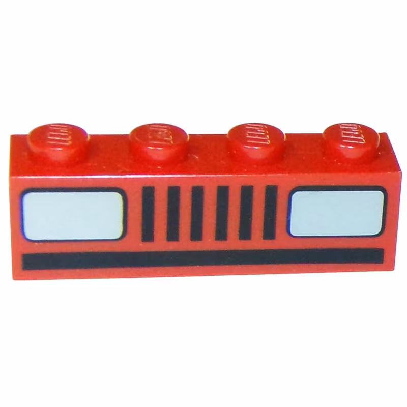 Brick 1 x 4 with Car Headlights Pattern (Basic) Brick 1 x 4 with Car Headlights Pattern (Basic)