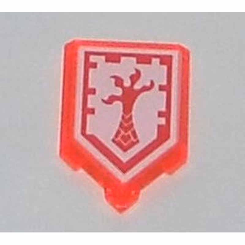 Tile, Modified 2 x 3 Pentagonal with Nexo Power Shield Pattern - Clapper Claw