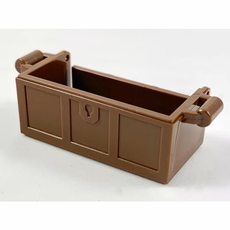 Container, Treasure Chest Bottom with Slots in Back
