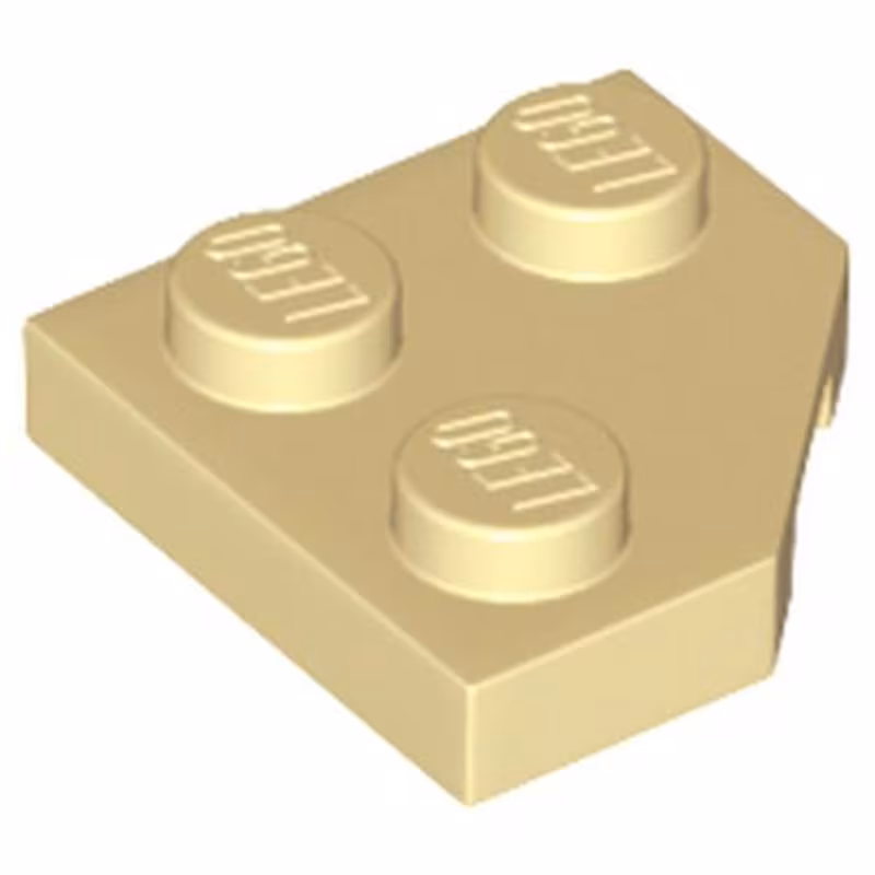 Wedge, Plate 2 x 2  Cut Corner