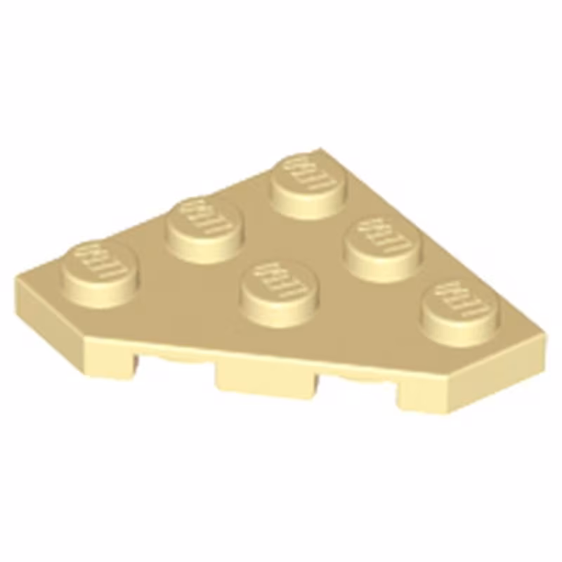 Wedge, Plate 3 x 3 Cut Corner
