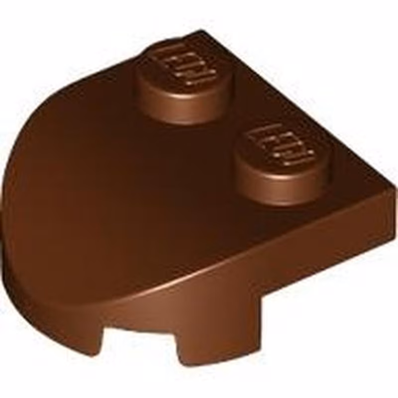 Brick, Round 2 x 2 x 2/3 Half Circle Extended with 2 Studs and Curved Top