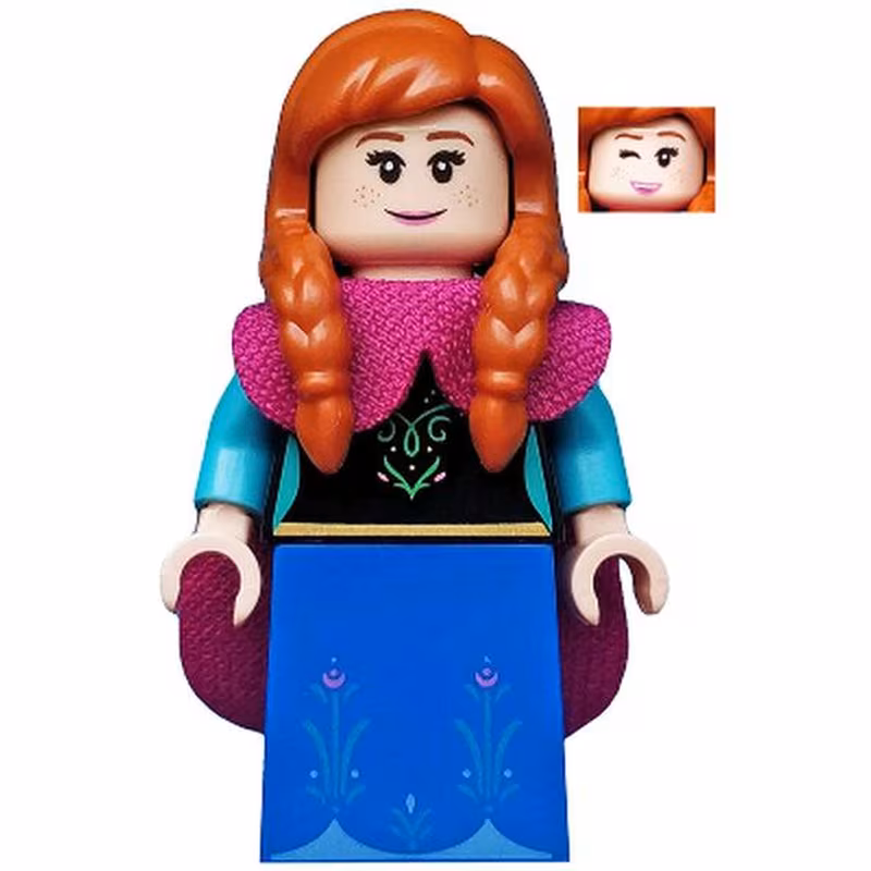 Anna, Disney, Series 2 (Minifigure Only without Stand and Accessories)