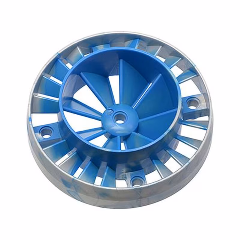 Engine, Very Large Turbine with Marbled Blue Center Pattern