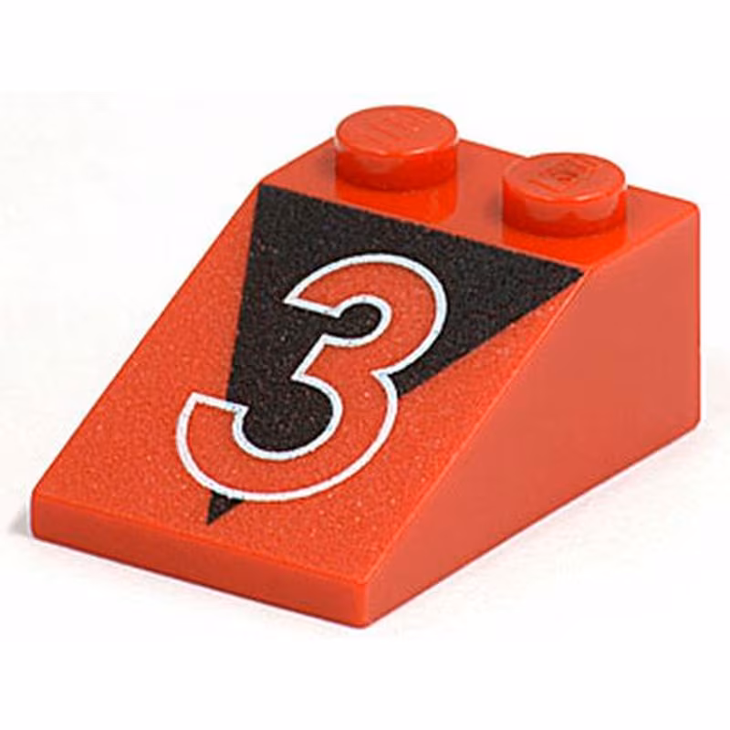 Slope 33 3 x 2 with Red Number 3 and Black Triangle Pattern Slope 33 3 x 2 with Red Number 3 and Black Triangle Pattern