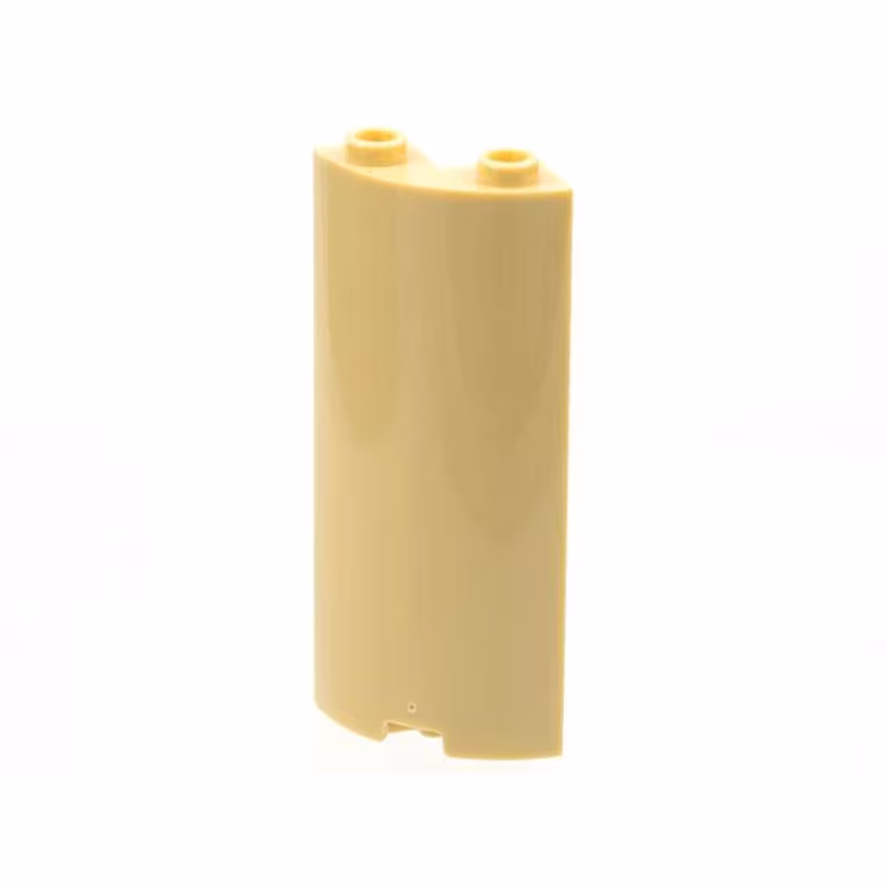 Cylinder Quarter 2 x 2 x 5 with 1 x 1 Cutout