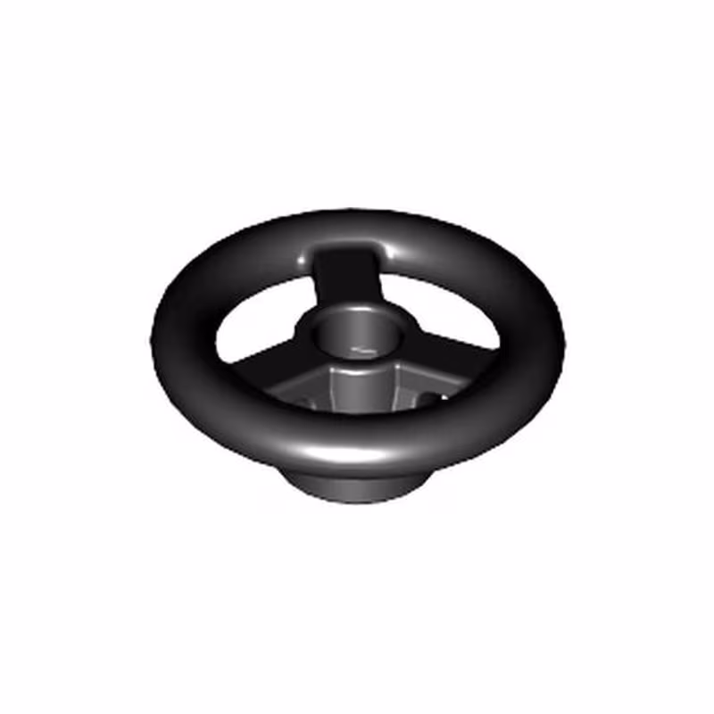 Vehicle, Steering Wheel Small, 2 Studs Diameter