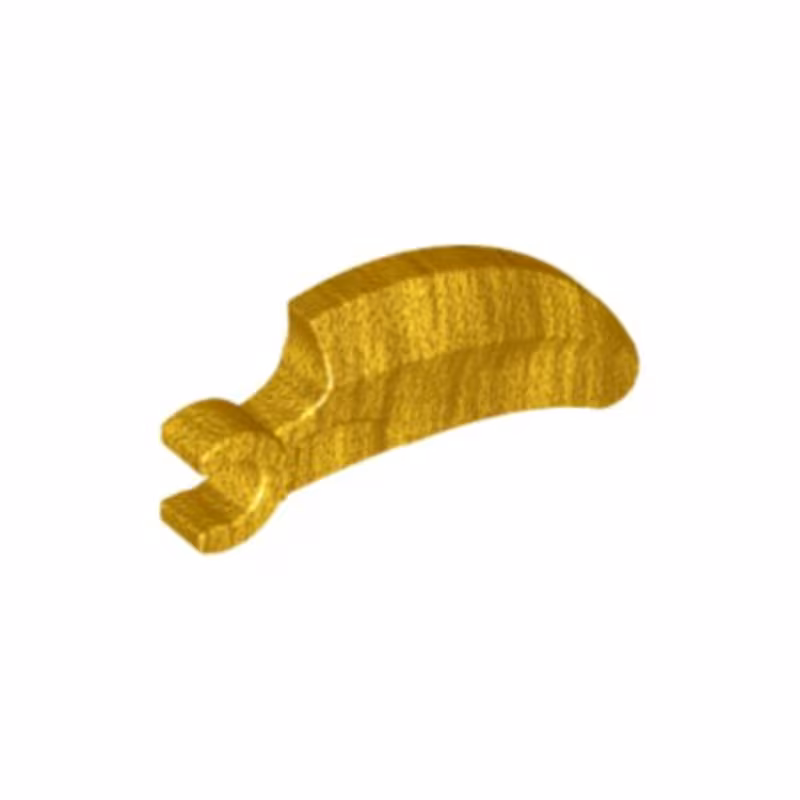 Barb / Claw / Horn / Tooth with Clip, Curved
