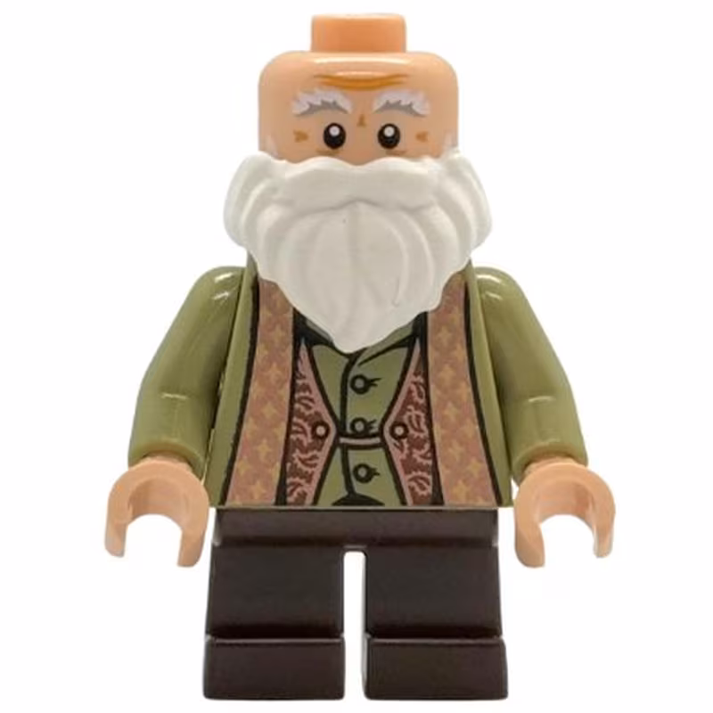 Professor Filius Flitwick - Olive Green Suit, Dark Brown Short Legs