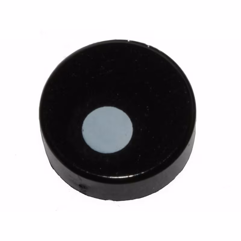 Tile, Round 1 x 1 with Small White Circle / Eye Pupil Offset Pattern