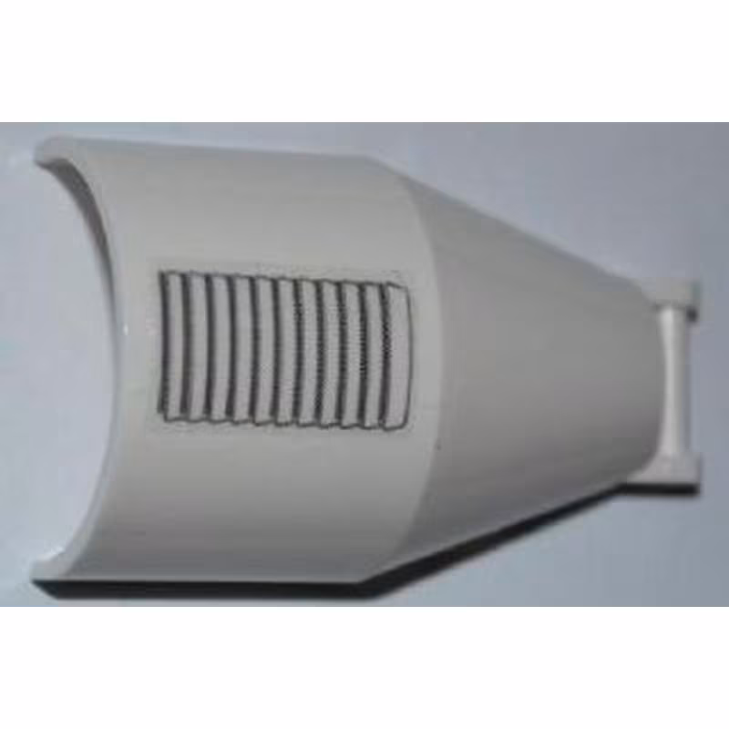 Windscreen 6 x 4 x 2 Round with Bar Handle with Vent Pattern (Sticker) - Set 3367