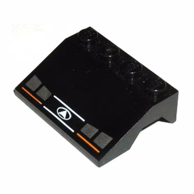 Vehicle, Mudguard 3 x 4 Slope with Quad Headlights Pattern