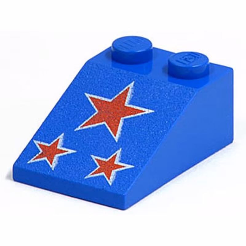 Slope 33 3 x 2 with Red Stars Pattern