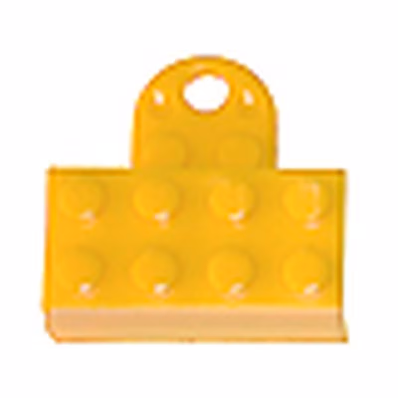 Magnet Brick, Modified 2 x 4 Sealed Base with Extension Plate with 2 Studs and Hole