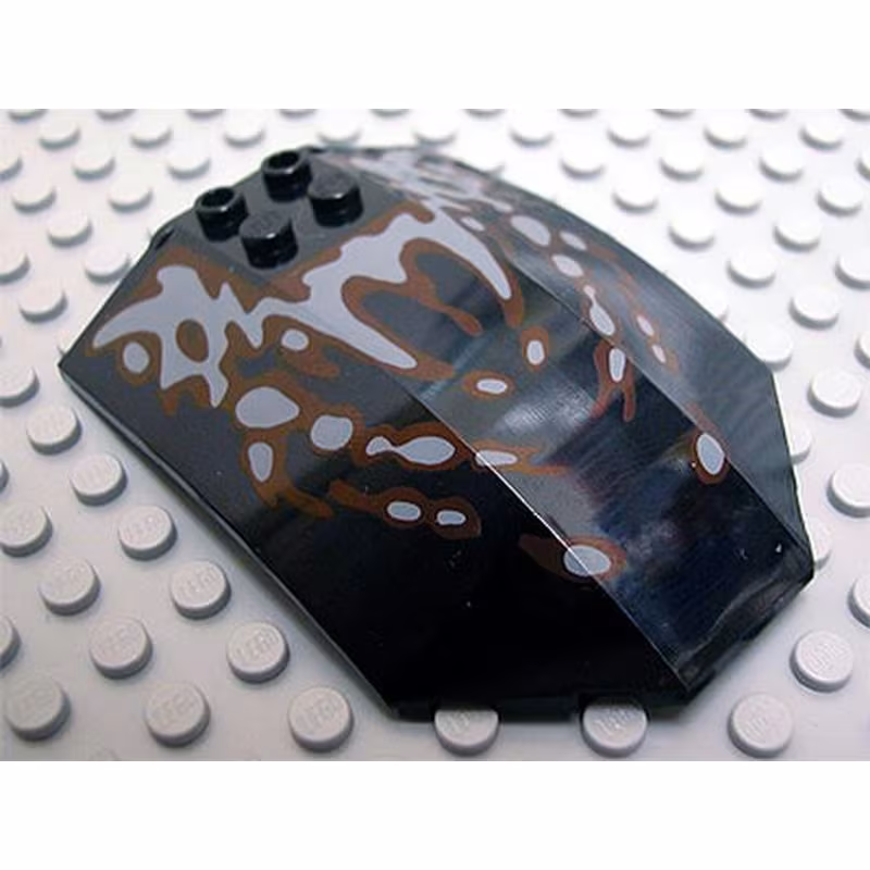 Windscreen 8 x 6 x 2 Curved with Alpha Team Snow Crawler Pattern