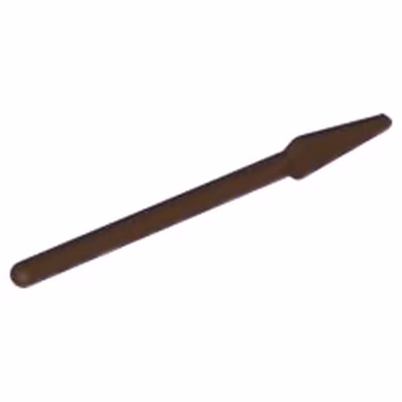 Minifigure, Weapon Pike / Spear - Handle with Round End