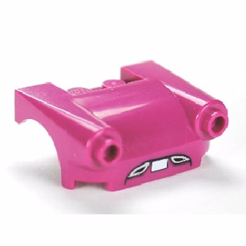 Vehicle, Mudguard 3 x 4 with Headlights, Flat Fenders and License Plate Pattern