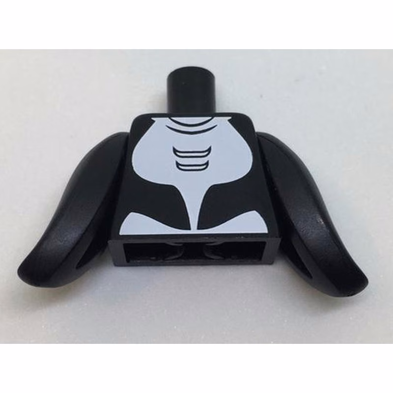 Torso Orca with White Ventral Patch Pattern / Black Fins Torso Orca with White Ventral Patch Pattern / Black Fins