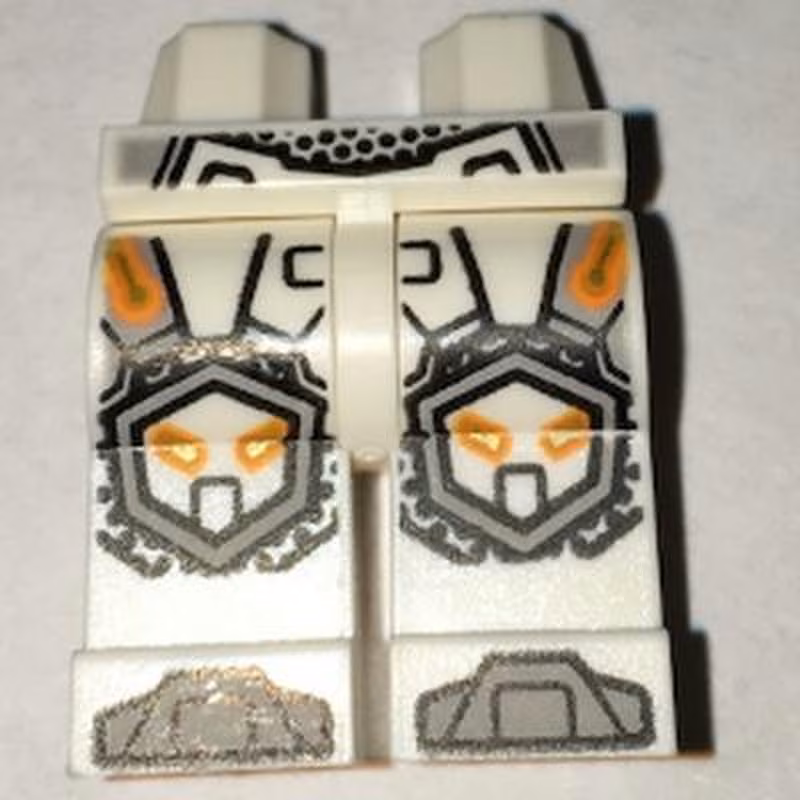 Hips and Legs with Orange and Gold Circuitry, Light Bluish Gray Armor, Hexagonal Knee Pads, and Boots Pattern Hips and Legs with Orange and Gold Circuitry, Light Bluish Gray Armor, Hexagonal Knee Pads, and Boots Pattern