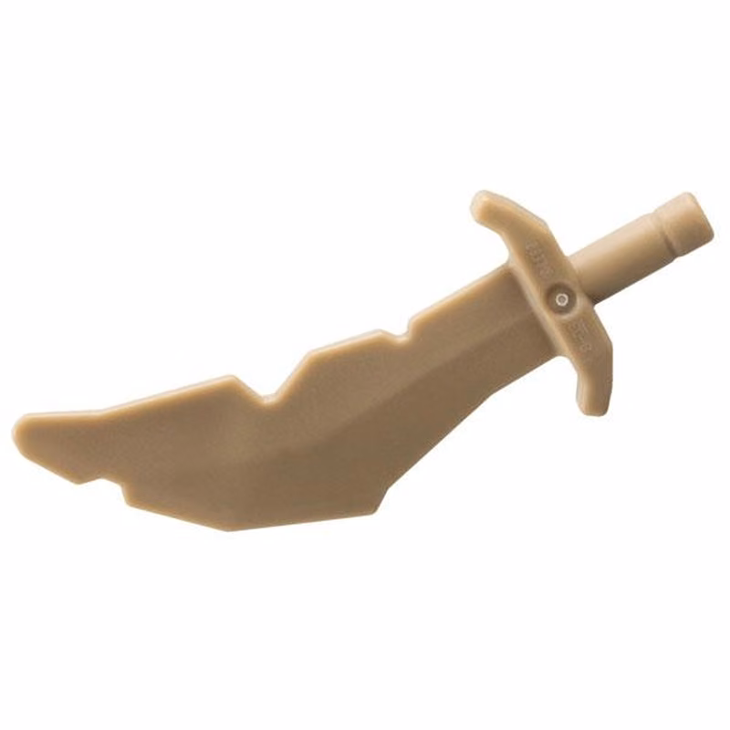 Minifigure, Weapon Sword, Scimitar with Nicks