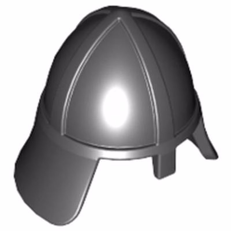 Minifigure, Headgear Helmet Castle with Neck Protector Minifigure, Headgear Helmet Castle with Neck Protector