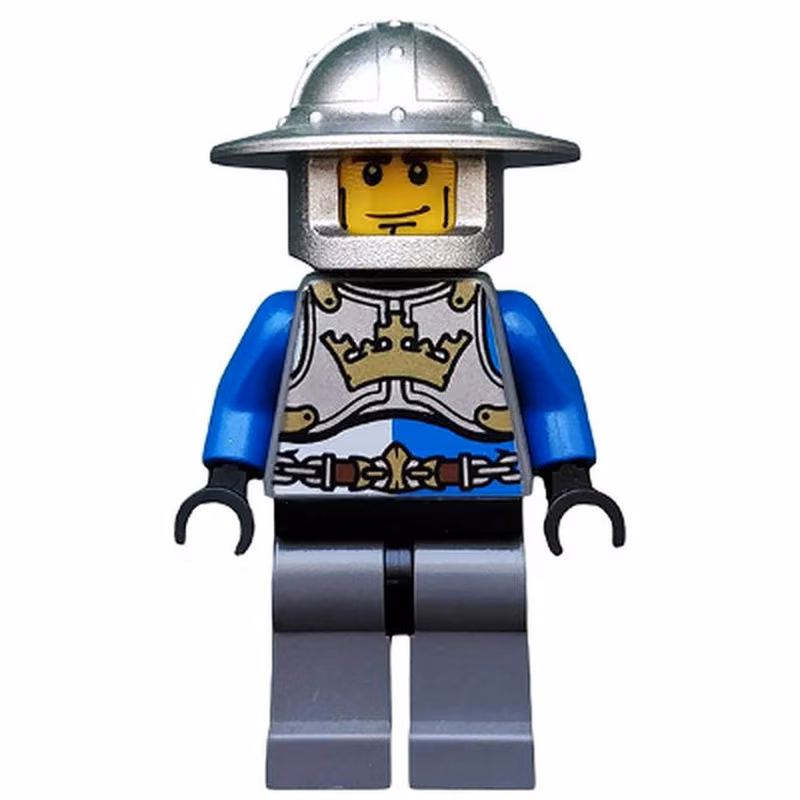 Castle - King's Knight Breastplate with Crown and Chain Belt, Helmet with Broad Brim, Cheek Lines Castle - King's Knight Breastplate with Crown and Chain Belt, Helmet with Broad Brim, Cheek Lines