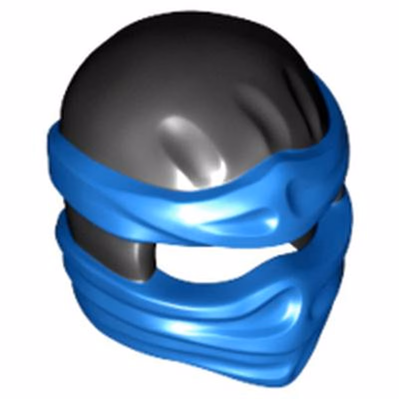 Minifigure, Headgear Ninjago Wrap Type 2 with Molded Blue Wraps and Knot Pattern Minifigure, Headgear Ninjago Wrap Type 2 with Molded Blue Wraps and Knot Pattern