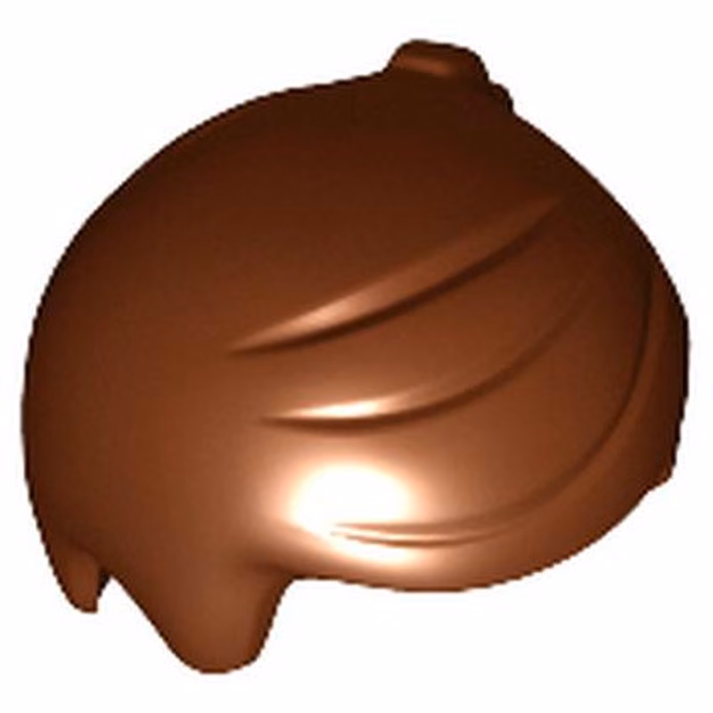Minifigure, Hair Short with 2 Locks on Left Side