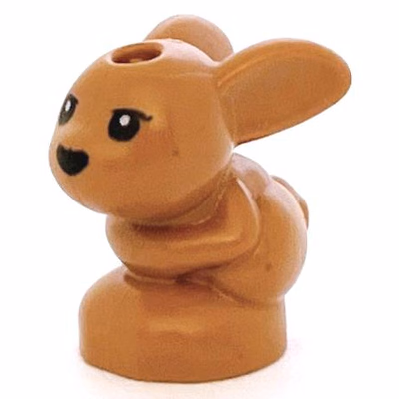 Bunny / Rabbit, Friends, Baby, Sitting with Black Eyes and Nose Pattern (Chili / Mini / Minu)