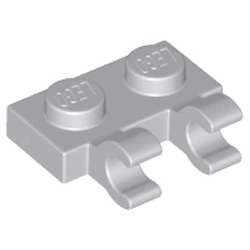 Plate, Modified 1 x 2 with 2 Open O Clips (Horizontal Grip) Plate, Modified 1 x 2 with 2 Open O Clips (Horizontal Grip)