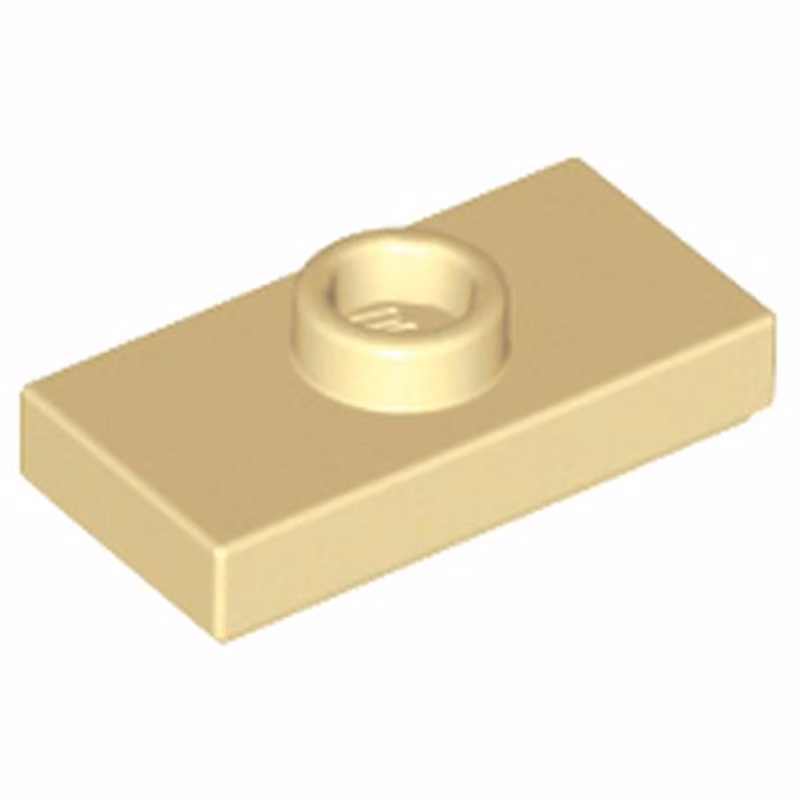Plate, Modified 1 x 2 with 1 Stud with Groove and Bottom Stud Holder (Jumper) Plate, Modified 1 x 2 with 1 Stud with Groove and Bottom Stud Holder (Jumper)