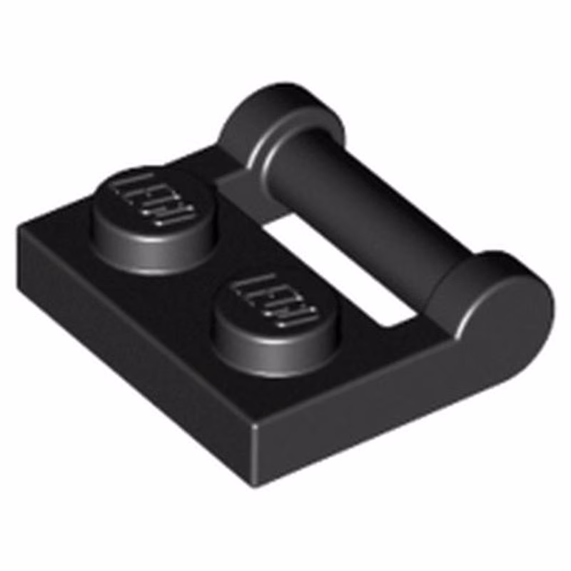 Plate, Modified 1 x 2 with Bar Handle on Side - Closed Ends Plate, Modified 1 x 2 with Bar Handle on Side - Closed Ends