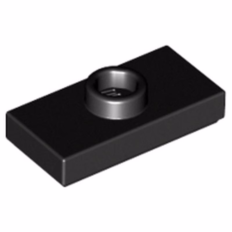 Plate, Modified 1 x 2 with 1 Stud with Groove and Bottom Stud Holder (Jumper) Plate, Modified 1 x 2 with 1 Stud with Groove and Bottom Stud Holder (Jumper)
