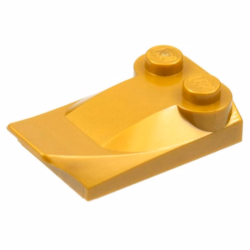 Slope, Curved 3 x 2 x 2/3 with 2 Studs, Wing End