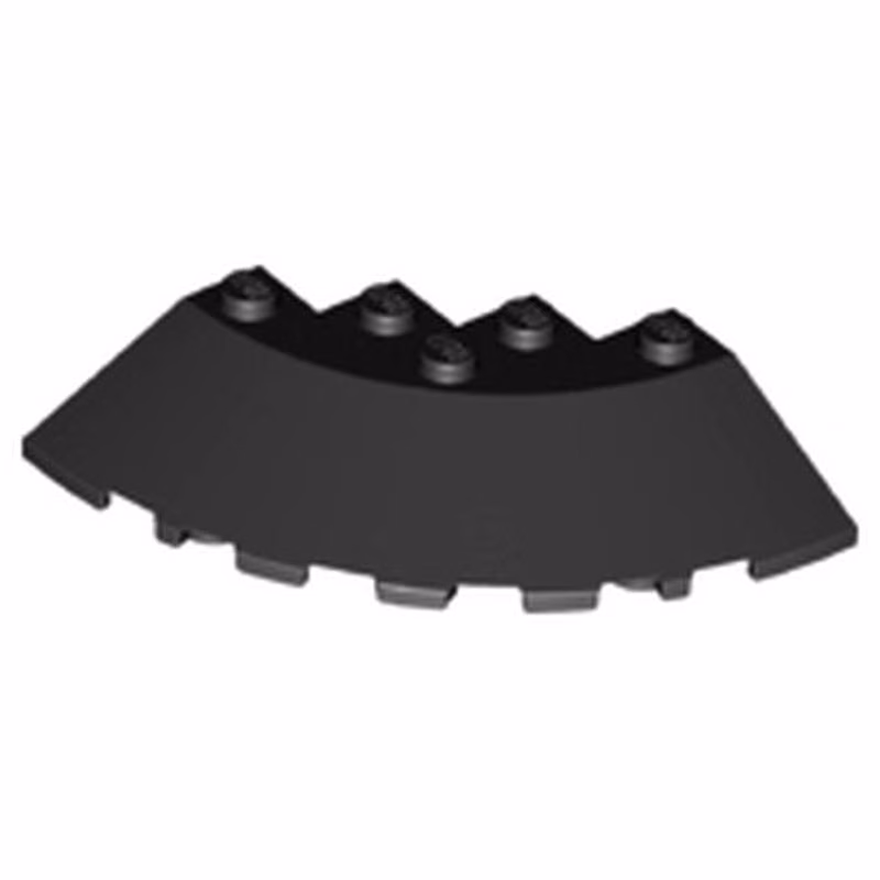 Brick, Round Corner 6 x 6 with Slope 33 Edge, Facet Cutout