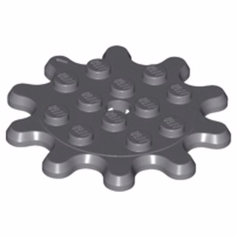Plate, Round 4 x 4 Gear 10 Tooth Plate, Round 4 x 4 Gear 10 Tooth