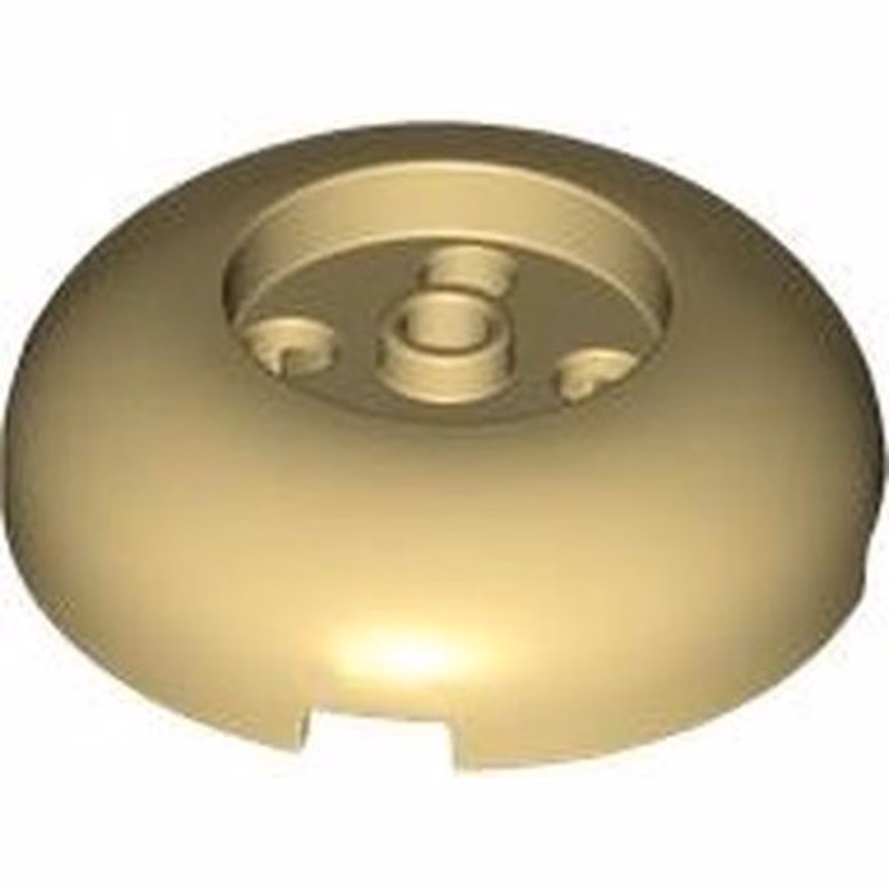 Brick, Round 4 x 4 Dome Top with 2 x 2 Recessed Center