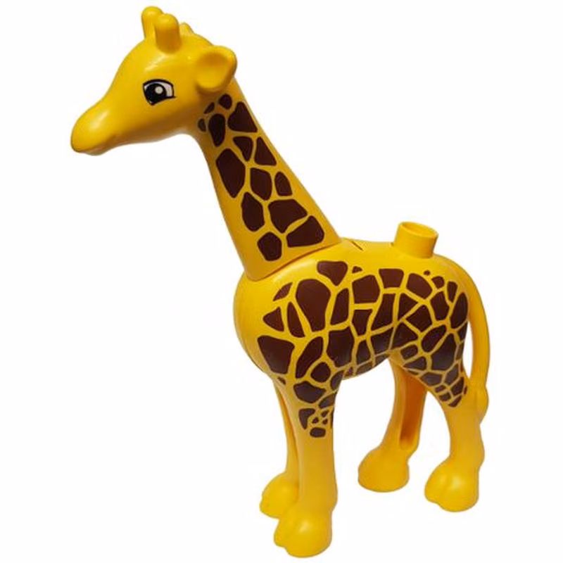 Duplo Giraffe Adult Large, Eyes Squared Pattern