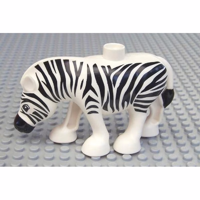 Duplo Zebra, Smooth White Mane