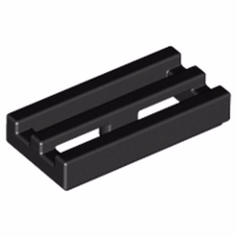Tile, Modified 1 x 2 Grille with Bottom Groove / Lip Tile, Modified 1 x 2 Grille with Bottom Groove / Lip
